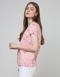 Nevada Short Sleeve T-Shirt Cartoon Flower