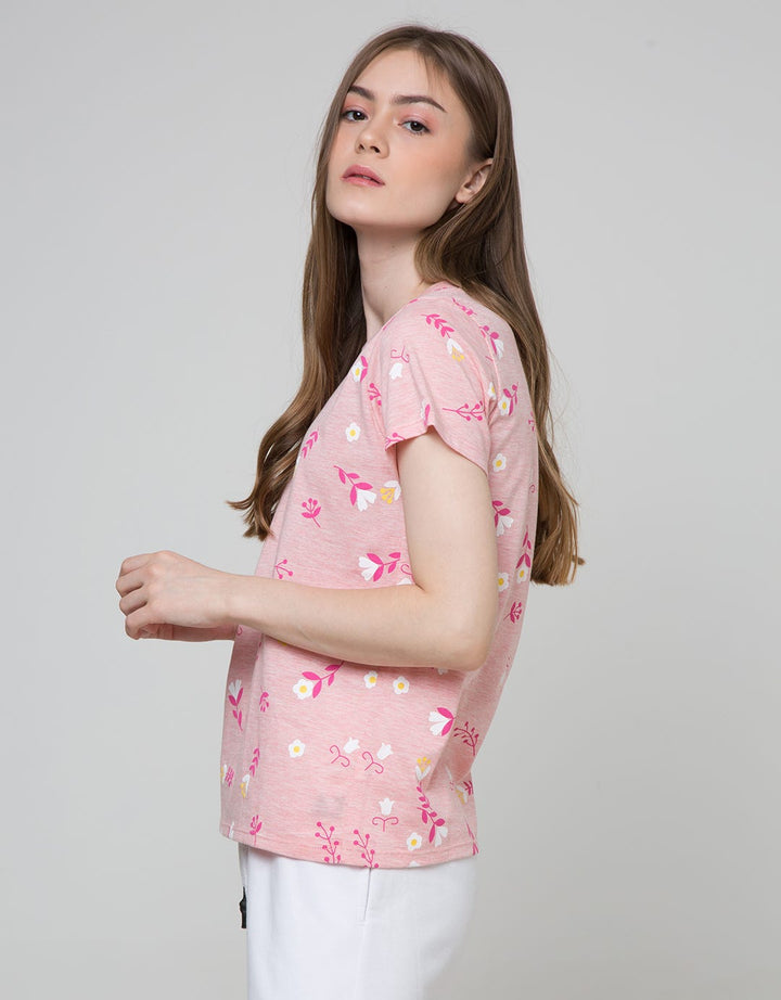 Nevada Short Sleeve T-Shirt Cartoon Flower