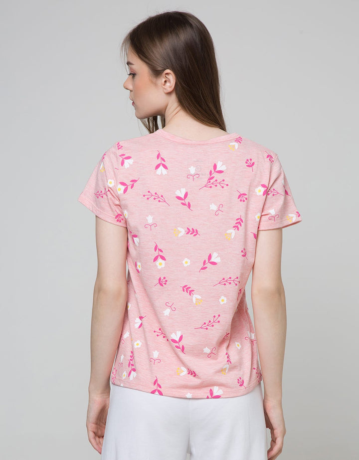 Nevada Short Sleeve T-Shirt Cartoon Flower