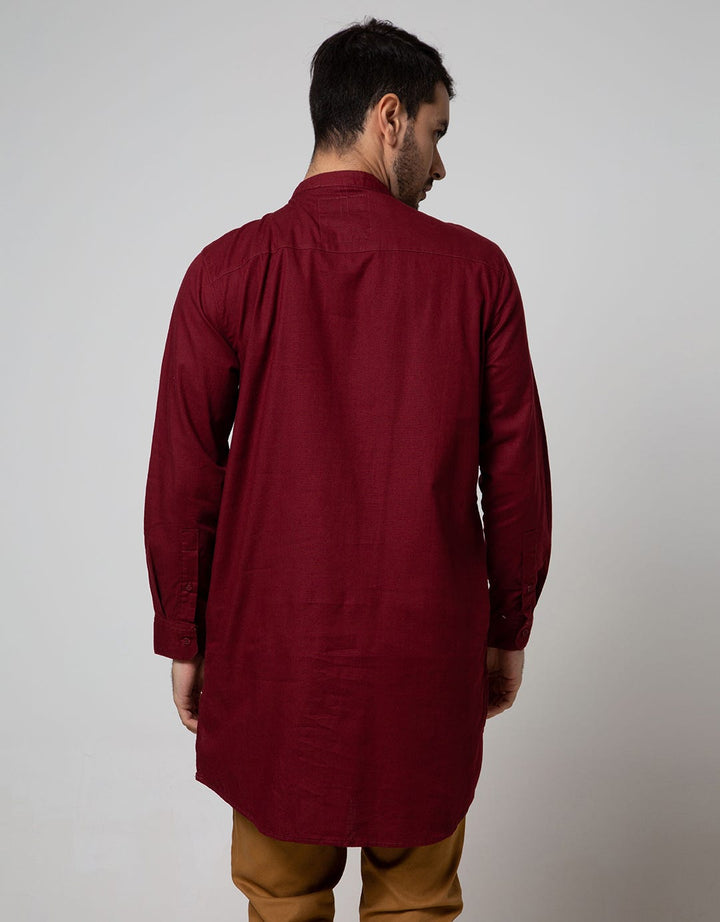 d&f Kemeja Koko Pakistan Long Sleeve Dobby Slub