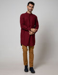 d&f Kemeja Koko Pakistan Long Sleeve Dobby Slub