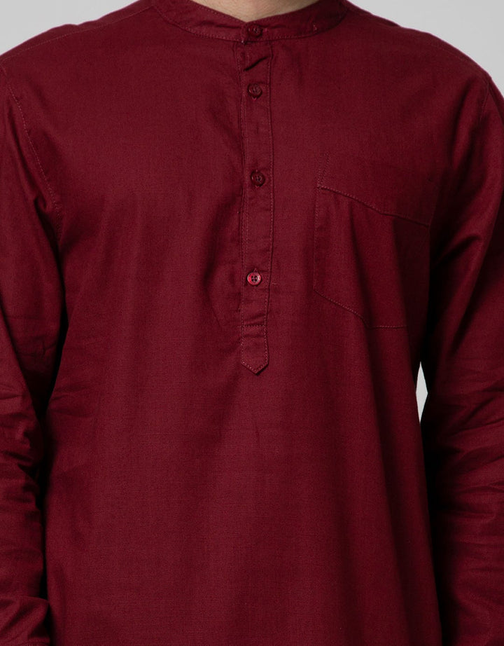 d&f Kemeja Koko Pakistan Long Sleeve Dobby Slub