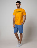 d&f T-Shirt Sj "Be Brave" Mustard