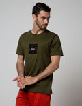 d&f T-Shirt Sj Doodle Design Olive