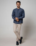 d&f Kemeja Koko Long Sleeve Std Chambray