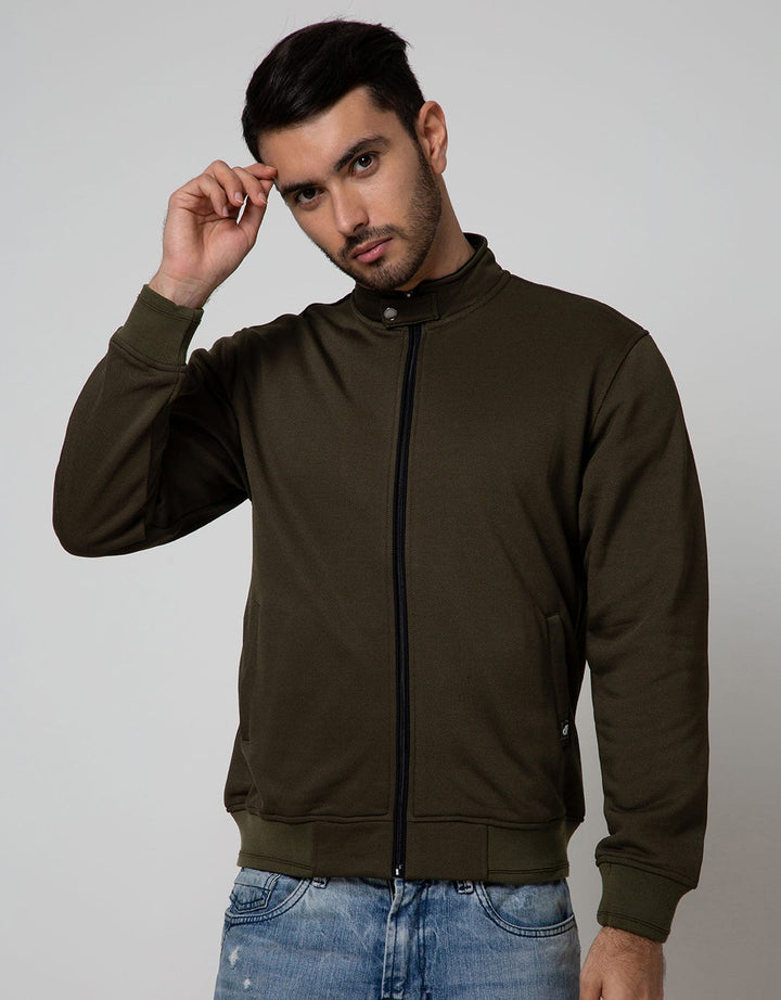 d&f Jacket Cvc High Collar W/ Snap Button