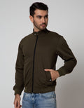 d&f Jacket Cvc High Collar W/ Snap Button
