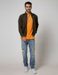 d&f Jacket Cvc High Collar W/ Snap Button
