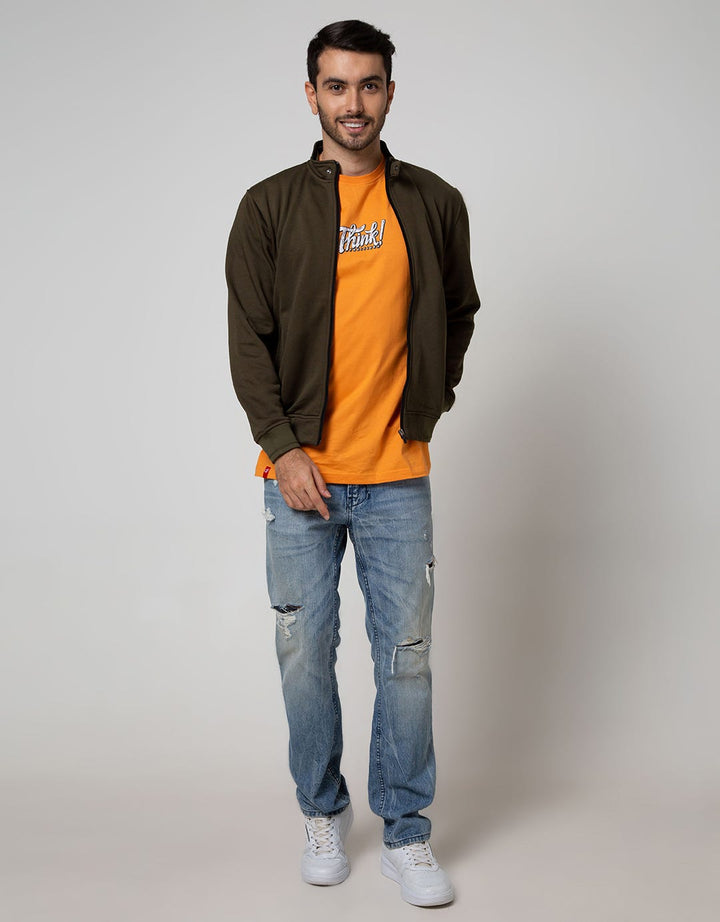d&f Jacket Cvc High Collar W/ Snap Button