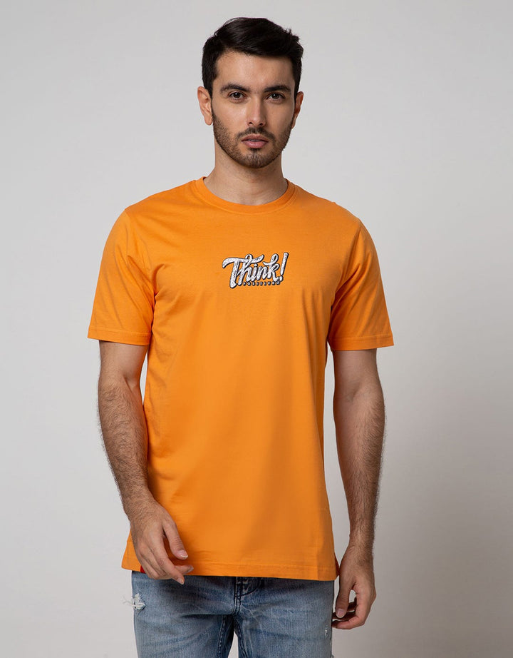 d&f T-Shirt Sj "Think" Apricot Pink