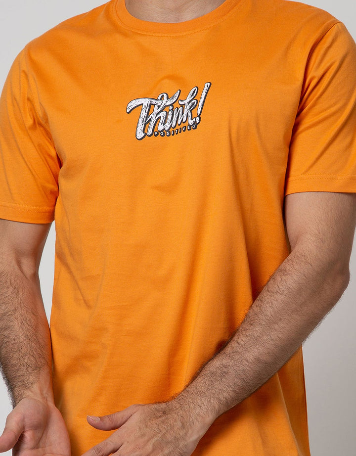 d&f T-Shirt Sj "Think" Apricot Pink