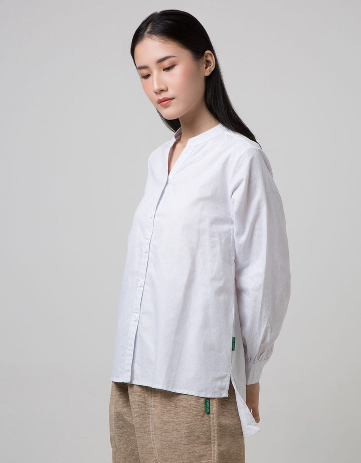 Point One Girl Fanny White Blouse