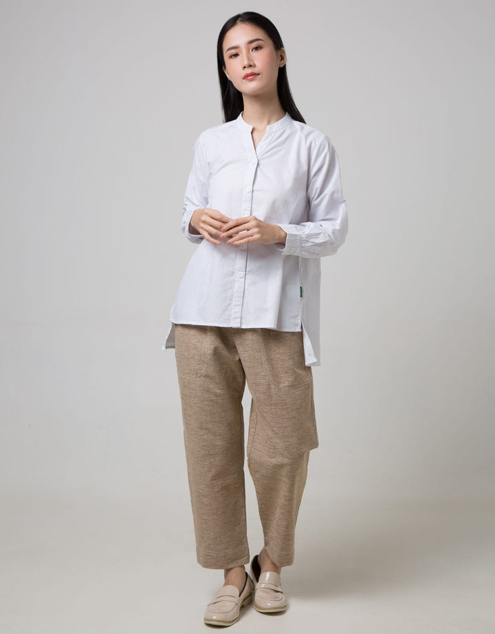 Point One Girl Fanny White Blouse