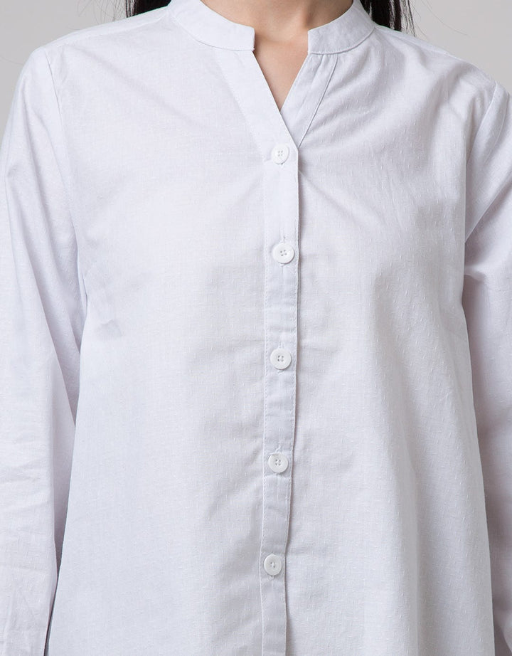 Point One Girl Fanny White Blouse