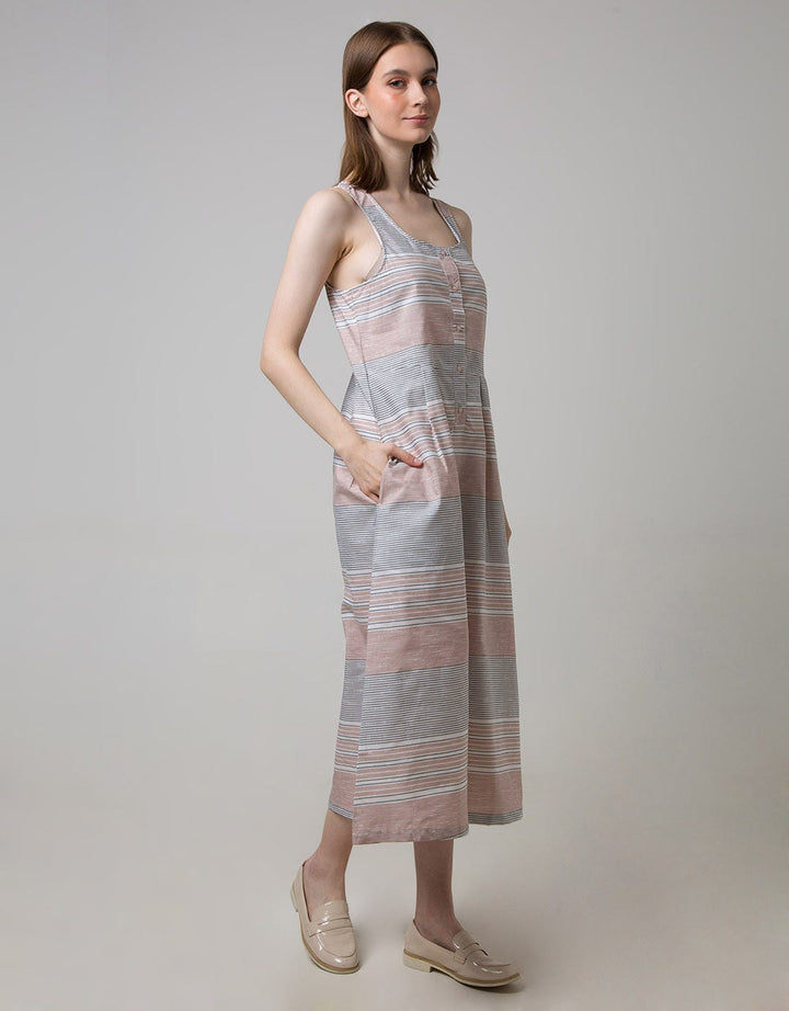 Point One Girl Rachel Stripe Overalls