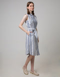 Point One Girl Dennise Outer Stripe Grey