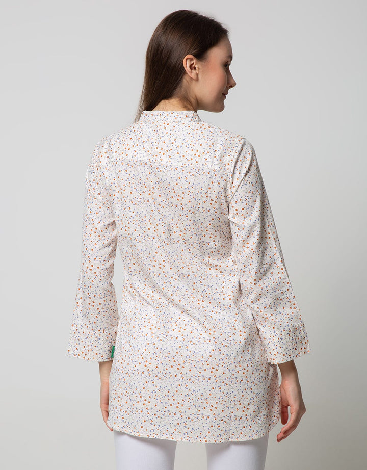 Point One Girl Aurora Floral White Blouse