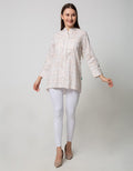 Point One Girl Aurora Floral White Blouse