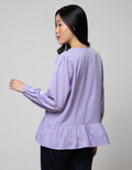 Details Blouse 7/8 Sleeves Embroidery
