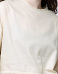 Details Ls Blouse 7per8 Dobby With Tie Knot At Waist