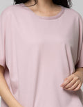 Details Short Sleeve T-Shirt Tee Terry with Braid Silver