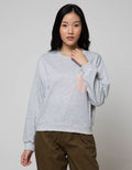 Details Pink Top Knit Sweatshirt Komb