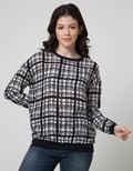 Logo Jeans Kemeja Print Block Tartan