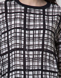 Logo Jeans Kemeja Print Block Tartan