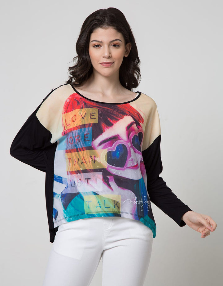 Ninety Degrees T-Shirt Print Love