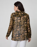 Logo Jeans Army Print Blus Wanita