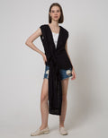 Ninety Degrees Black Oxie Tunic Outer