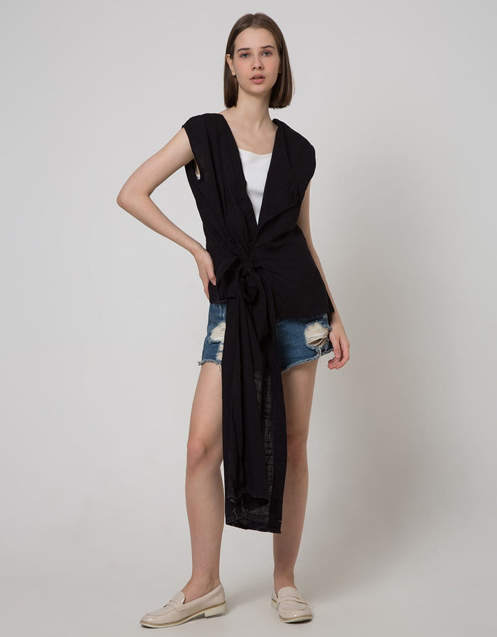 Ninety Degrees Black Oxie Tunic Outer