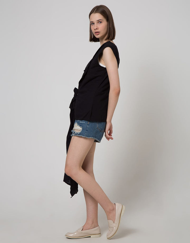 Ninety Degrees Black Oxie Tunic Outer