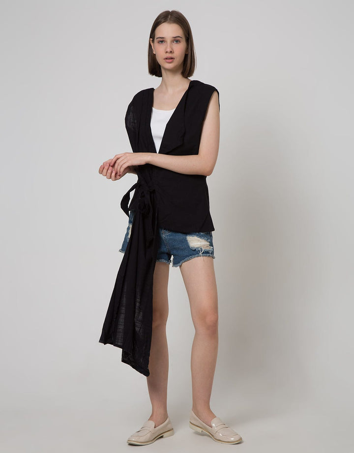 Ninety Degrees Black Oxie Tunic Outer