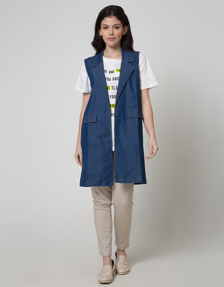 Dust Denim Style Women's Vest