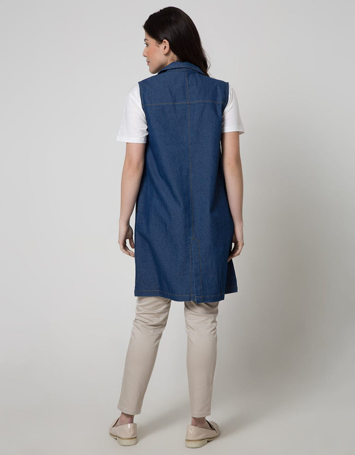 Dust Denim Style Women's Vest