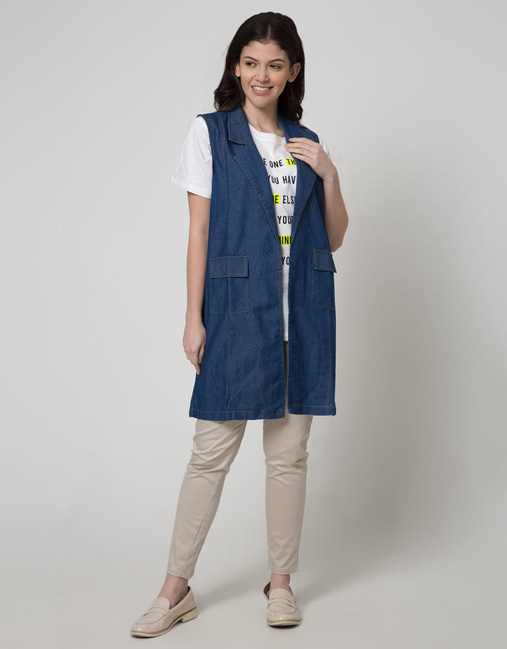 Dust Denim Style Women's Vest
