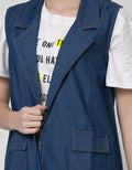 Dust Denim Style Women's Vest