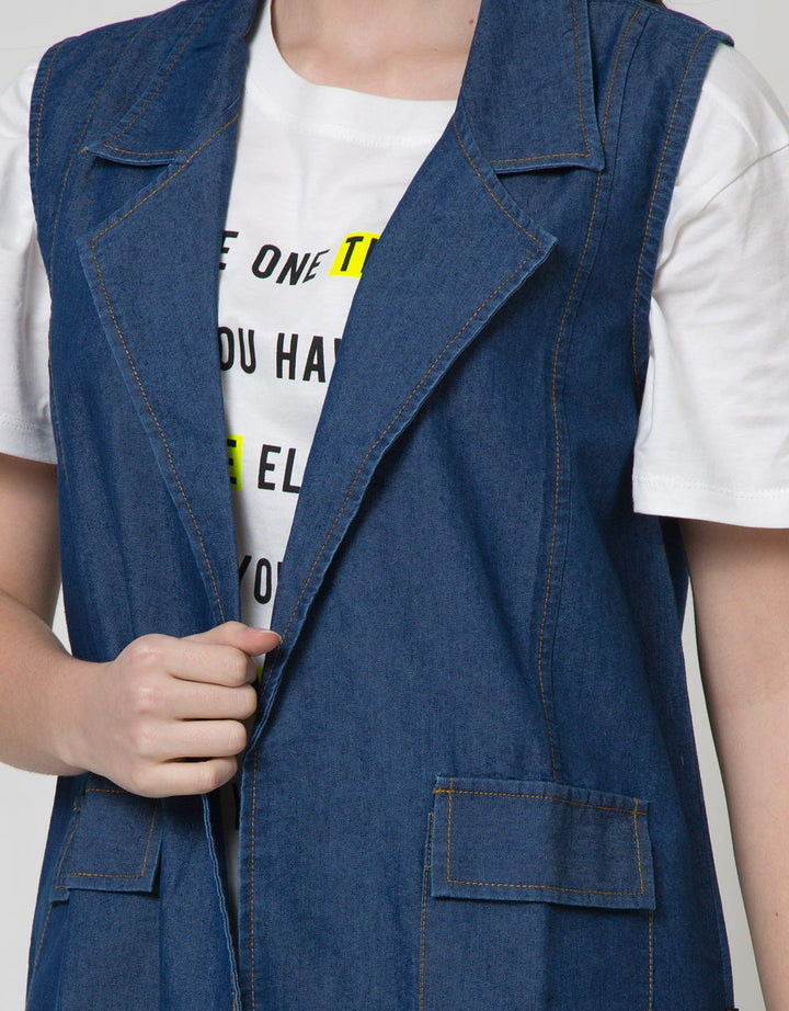 Dust Denim Style Women's Vest