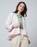 Details Blazer Pink Outer Dobby Flw