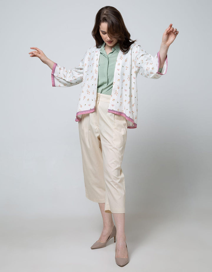 Details Blazer Pink Outer Dobby Flw