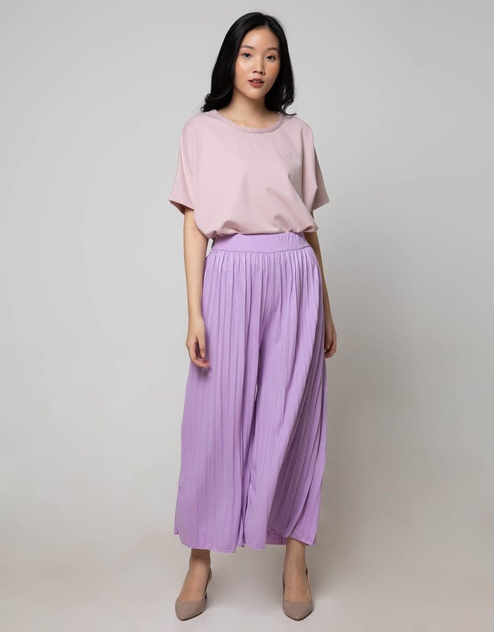 Details Long Pants Culots With Plitsket