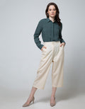 Details Long Pants Cullote With Button