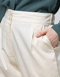 Details Long Pants Cullote With Button