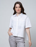 Details Shirt Wide Sleeve Poplin Solid With Pocket