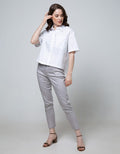 Details Shirt Wide Sleeve Poplin Solid With Pocket