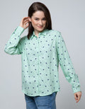 Nevada Long Sleeve Shirt Print Cat