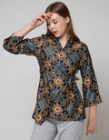 Arjuna Weda Blouse Batik Kembang Almond