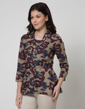 Arjuna Weda Women's Batik Blouse Mega Mendung II