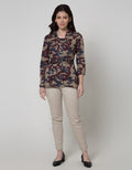 Arjuna Weda Women's Batik Blouse Mega Mendung II